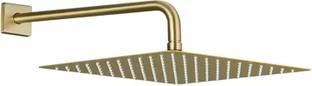 ZAP 3446 Overhead Shower/ Stainless Steel Shower with Silicone Nozzles-Gold Shower Head