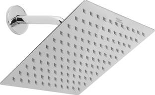 Hindware 250 mm Stainless Steel Single Flow Ultra Thin Rain Shower Without Arm - Square Shower Head