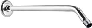 RUHE Stainless Steel 18 Inches Round Half Bend Shower Arm With Wall Flange Shower Head
