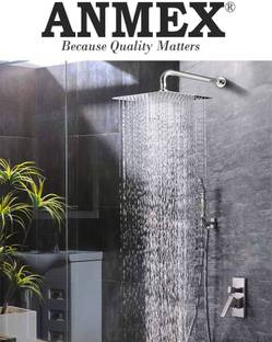 ANMEX 12x12 (12INCH) Super Heavy Ultra Slim Rain with 24inch SS Round Arm Shower Head