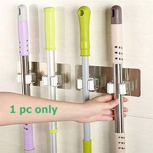 WebDealz Magic Sticker Self Adhesive Broom/Wiper/Mop Holder x2.82 Hook 2