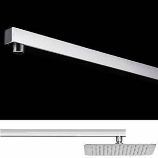 ANMEX Rectangular (15") Stainless Steel Shower Arm with High Quality Chrome Finish. Shower Head