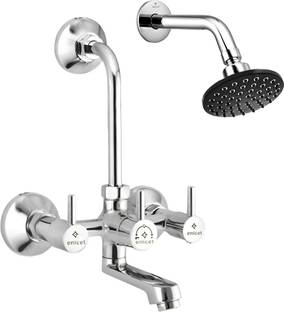 ENICET N53 brass build bathroom shower set 2 in 1 Wall mixer Bathroom mixer with shower Wall mixer with shower rain flow