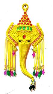 CHL MACRAME GANESHA Decorative Showpiece  -  15 cm