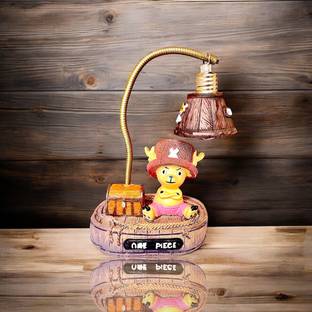 SSAppliances Anime One Piece Luffy Figure with Night Lamp Best Gift for Anime Lovers & Kids Decorative Showpiece  -  10 cm