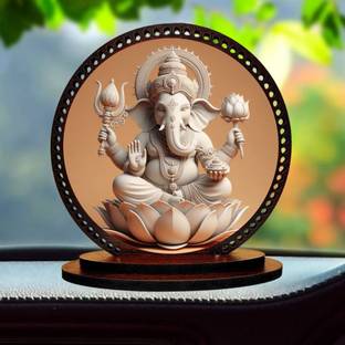 Kaynka Lord Ganesha / vinayaka ji Idol for car Dashboard & Home Decorative Showpiece  -  7.62 cm