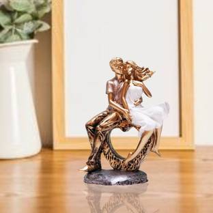 BECKON VENTURE Valentine Romentic Love Couple Statue for home decor Showpieces|Love couple statue gift|Love couple showpiece|Romantic couple statue|decoration items for house|handicraft home decor|showpiece figurine |table decorations items|decorative items for room in Racks & Shelves handicraft items in Showpieces & Figurines| statues|statue gift|statue for home|Showpieces &Figurines|showpiece for bedroom| Showpiece for living room|showpiece for gift| Showpieces in home| डेकोरेटिव शोपीस  -  20 cm