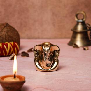 sculpmart Lord Ganesh Idol For Car Dashboard , Room & Shelf Showcase ,Gifting & Pooja Room Decorative Showpiece  -  6 cm