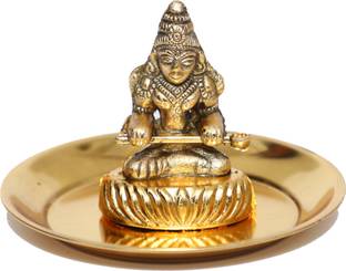 Chhariya Crafts Metal Annapurna Mata Devi For Home Temple Decorative Showpiece  -  6 cm