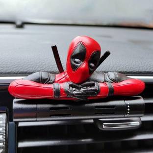 LAVITRA Car Dashboard Deadpool Anime Figure Model for Car, Home, Desk & Computer Decor Decorative Showpiece  -  4 cm