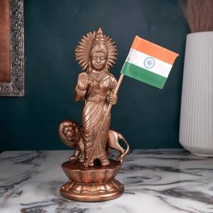 jy Bharat Mata God Idol | Gun Metal | Copper Colour - 29 cm Decorative Showpiece  -  29 cm