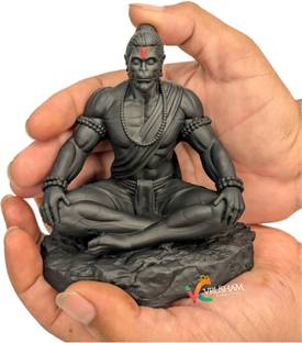 Vrusham Creations Hanuman Ji idol 4 inch For car Dashboard Decorative Showpiece  -  10 cm