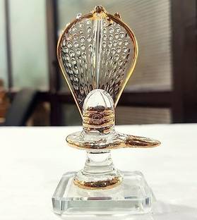 OURVIC HANDICRAFT GLASS SHOWPIECE FOR DECORATION, CAR DASHBOARD AND GIFT Decorative Showpiece  -  15 cm