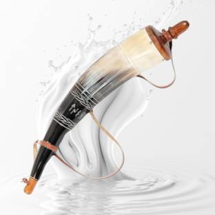 Sofiyacraft Handmade Powder Horn | Colonial Civil War Powder Horn with Leather Decorative Showpiece  -  10 cm