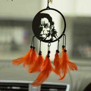 MGNLR Dream Catcher Car Hanging Emblem Wall Hanging Hanuman Decorative Showpiece  -  13 cm