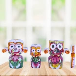 Jagannath World "Traditional Jagannath Murti 6 Inch for Your Home" डेकोरेटिव शोपीस  -  15 cm