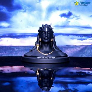 Flipkart SmartBuy Adiyogi Shiva Statue Polyresin Showpiece for Home Decoartion Decorative Showpiece  -  7 cm
