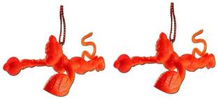 ILT (Pack of 2) Hanuman Hanging statue | Flying Lord Hanuman Hanging Idol Decorative Showpiece  -  6 cm