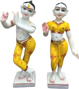 Craft Fusion Iskon Radha Krishna Statue Decorative Showpiece  -  46 cm