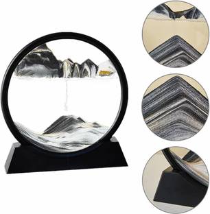 Pamidhar 3D Dynamic Sand Art Decor Moving Sand Art Picture Deep Sea Sandscape डेकोरेटिव शोपीस  -  21 cm