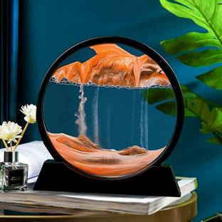 PREMEY FASHION 3D Dynamic Sand Picture Frame 8 inch, Moving Sand Art, Motion Display Decorative Showpiece  -  27 cm