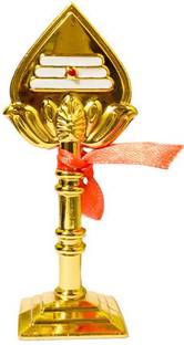 RINKON Murugan Vel For Car Dashboard gold Metal Om Muruga Idol Pooja Room Murugan 10 Cm Decorative Showpiece  -  10 cm