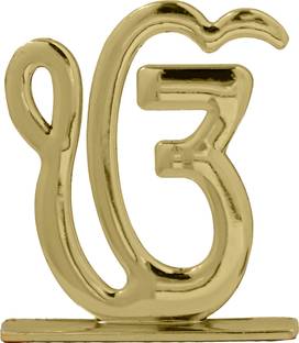 zyytra Metal Ek Onkar Idol for Gifting,Home,Office,Car Dashboard Decorative Showpiece Decorative Showpiece  -  6 cm