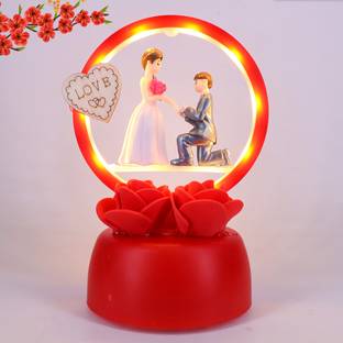 Elegant Lifestyle Love Couple Statue for Home Decor, Marriage Anniversary Birthday Engagement Gift Decorative Showpiece  -  14 cm