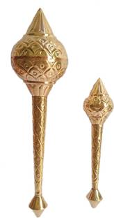 PS Traders hanuman ji ki gada 2 pcs डेकोरेटिव शोपीस  -  15 cm