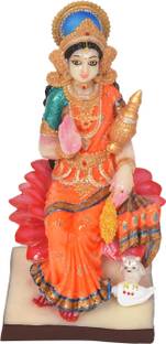 Gifts 'N' Greetings Home Décor Polyresin Elegant Lotus Laxmi Show Piece Decorative Showpiece  -  27 cm