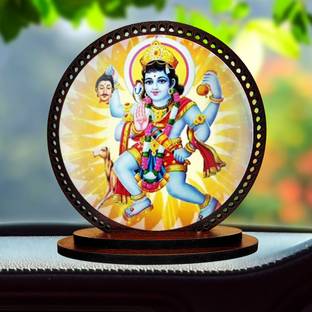 GiftzLane Lord Bhairav Baba Dashboard idol for Car and Home Decorative Showpiece  -  3 cm