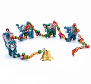 Shadow Fax Elephant Door Hanging Handicraft 35inch Lenth Decorative Showpiece  -  90 cm