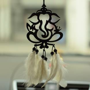 MGNLR Creation Car Hanging Ornament | Dream Catcher for Positive Energy | Decorative Showpiece  -  13 cm