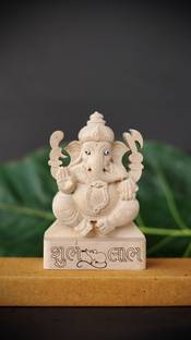 KL Shop SEVEN WOOD GANESH MURTI Decorative Showpiece  -  10.16 cm