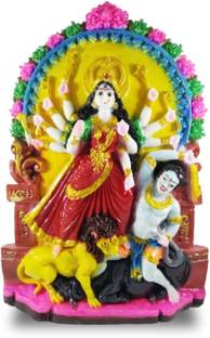 Karukrit collections Beautiful Statue MATA Durga Maa Idol Decorative Showpiece  -  30 cm