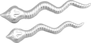 KMJ pure silver naag nagin joda snake pair for kaalsharp dosh Decorative Showpiece  -  4 cm