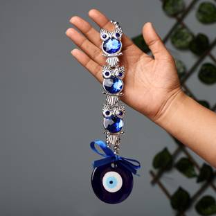sculpmart Evil Eye Hanging For Home Wall And Car For Positive Energy Decorative Showpiece  -  23 cm