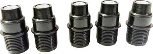 BRASS BLESSING E14 Type SOCKETS - Screw Type Holder - Pack Of 5 pcs - Lamp Light Parts (1906) Decorative Showpiece  -  4 cm