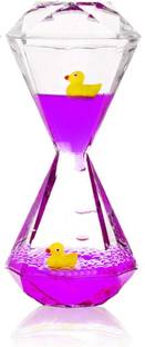 NISHIV Liquid Motion Bubbler for Kids & Adults Diamond Shaped Liquid Timer Decorative Showpiece  -  10 cm