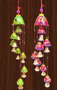 galcrafts wall decor handicraft windchime and jhumar pack of 2 Decorative Showpiece  -  40 cm