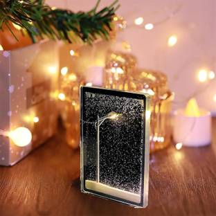 riddhi enterprises Snowfall Lamp, Street Light Snow Globe, Handmade DIY Snow Scenery Night Light Decorative Showpiece  -  15 cm