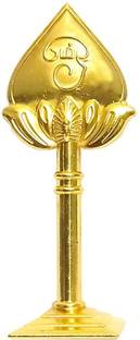 RK Co | RK7Co. Kartikeya Golden Small Vel for Car/Bike/Altar | Double-Sided Design | Decorative Showpiece  -  7 cm
