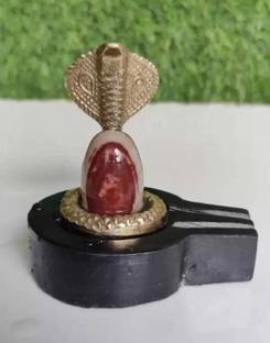 AKNaturals Original Narmada Shivling Narmadeshwar Shivling Shivalingam for Daily Home Pooja Decorative Showpiece  -  4 cm