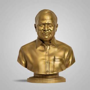 SILAII SILAII Y. S. Rajasekhara Sculpture 5 INCH GOLD Decorative Showpiece  -  12.7 cm