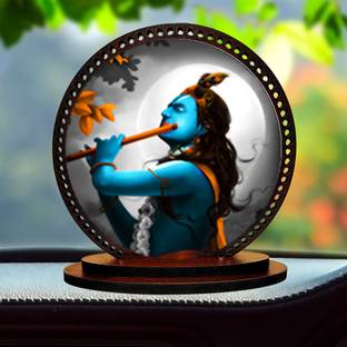 GiftzLane Lord Radhe Krishna ji Idol for car Dashboard & Home Decorative Showpiece  -  3 cm