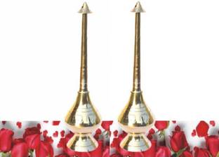 TANGERINE Rose Water Sprinkler,Gulab Pash, Perfume sprinkler, Holy rose water splash-2 pcs Decorative Showpiece  -  30 cm