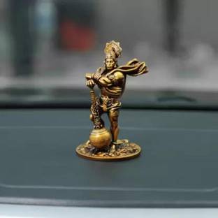 RATI HANDICRAFTS Car Dashboard Resin Bahubali Hanuman Idol Decorative Showpiece Decorative Showpiece  -  10.9 cm
