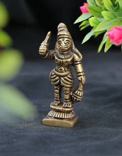 mahadev brass Madurai Veeran Statue Decorative Showpiece  -  6.75 cm