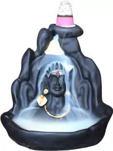 cronec LORD SHIVA Adiyogi smoke Fountain with 20 smoke cones Decorative Showpiece  -  10 cm