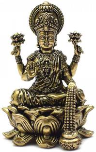 The Spiritual Living Maa Laxmi Idol | Laxmi Mata Murti | Brass Idol | Idol for Mandir , Home & Office Decorative Showpiece  -  5.1 cm